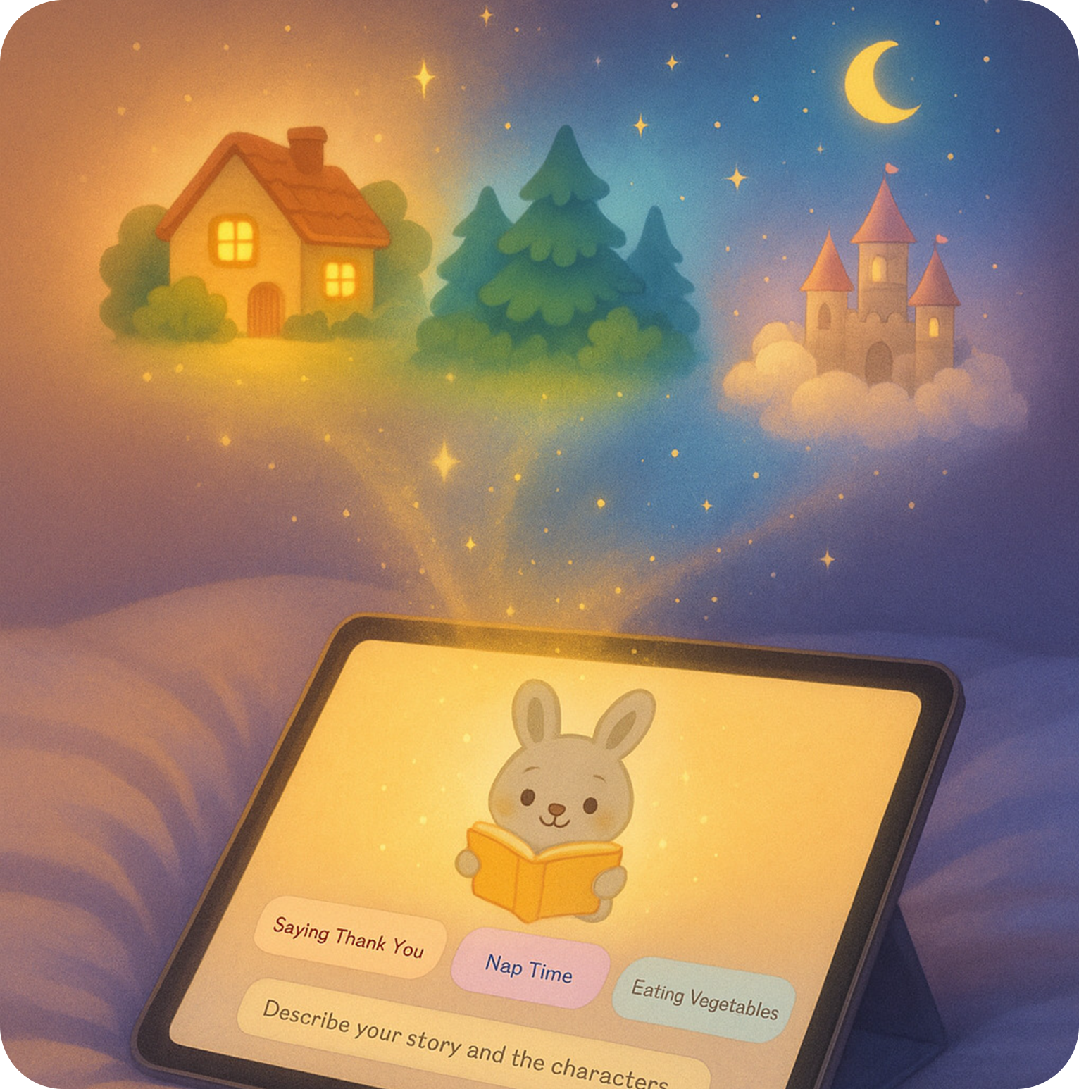 Prompt screen of M-ai Story